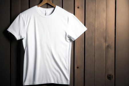 Blank white t-shirt hangingの素材