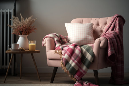 A rooms comfortable plaid armchairの素材