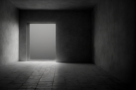 a misty, dark gray interior that is grungy. mysterious ideaの素材