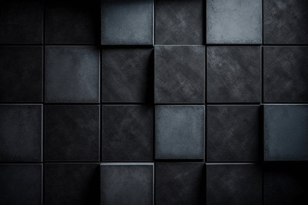 Textured dark concrete tile wallpaperの素材