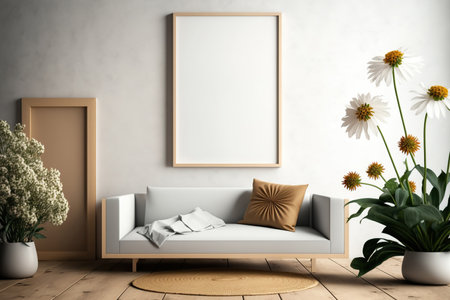 Interior poster mockupの素材