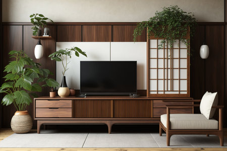 Set includes Japanese-style hardwood sofa and TV cabinetの素材
