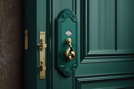 Metal doors lock and handleの素材