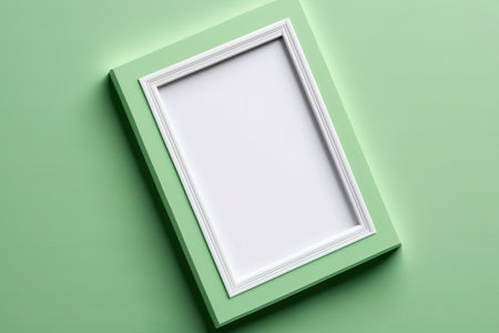 Light green blank picture frameの素材