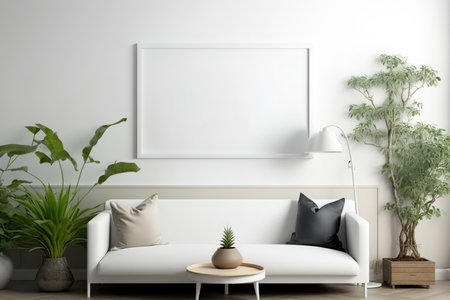 interior of a living room mockup frame,の素材