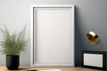 lovely blank frame mockup ideaの素材