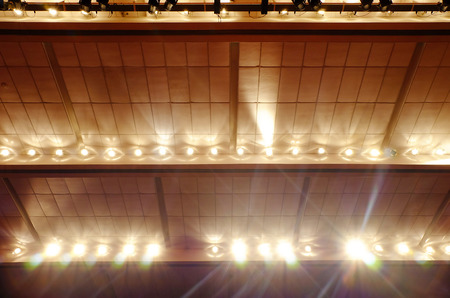  Lights Background in the mallの写真素材