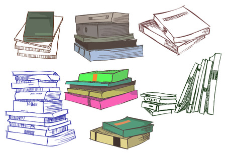 book sketch in vectorのイラスト素材