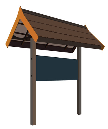 the classic notice board in publicのイラスト素材