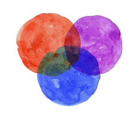  colorful abstract circle painting watercolor