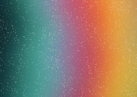 Glitter background with gradient green and orange.