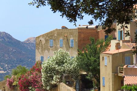 Picturesque view of house in mountain village