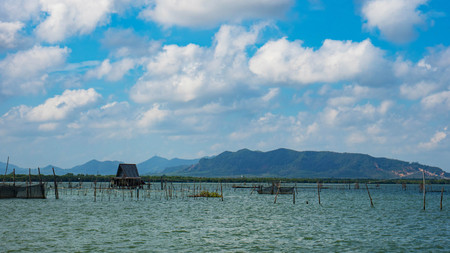 resort in the seaの写真素材