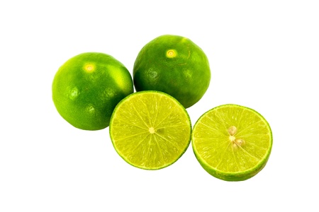 Isolated lime fruits