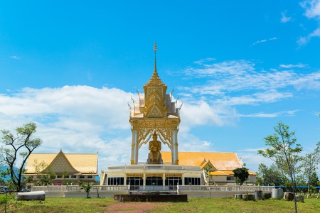 big statue of buddha against the blue sky
