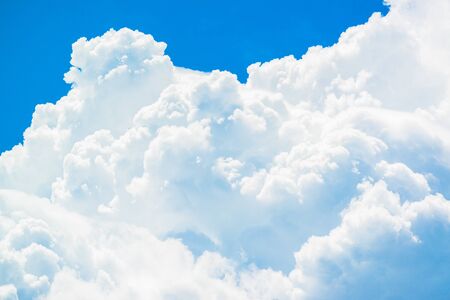 blue sky with cloud closeup