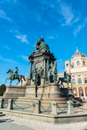 Maria Theresia square in Vienna, Austriaのeditorial素材
