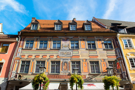 Beautiful colorful houses in Fussen, Bavaria, Germanyのeditorial素材