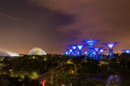 Gardens by the Bay - SuperTree Grove in Singaporeのeditorial素材