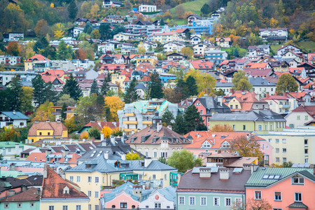 Innsbruck Austria - architecture and nature backgroundの写真素材