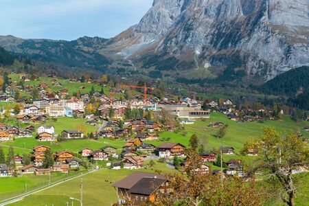 Grindelwald Village, Switzerlandの写真素材