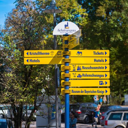 Hohenschwangau castle in the Bavarian Alps - Tirol, Germanyのeditorial素材