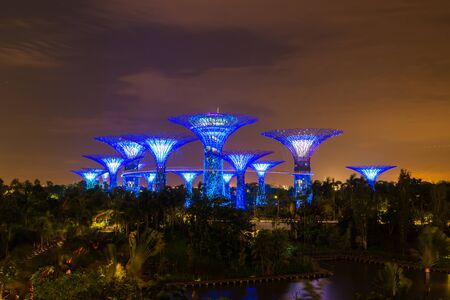 Gardens by the Bay - SuperTree Grove in Singaporeのeditorial素材