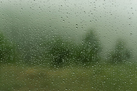 raindrops on the windowの写真素材