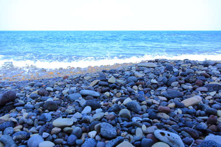 The famous Mongdol Beach in Jeju Island. Aljakji Beachの写真素材