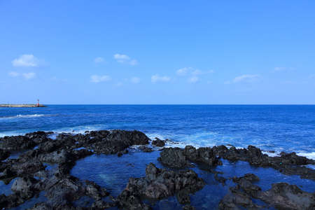 Ocean View I met during my trip to Jeju Islandの写真素材