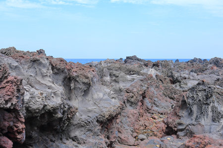 A work of art created by nature and timeの写真素材