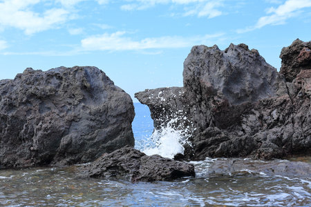 A work of art created by nature and timeの写真素材