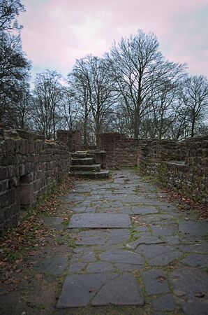 Secret old myterious monastery ruinの写真素材