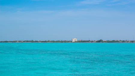 Blue sea of ??the Caribbeanの写真素材