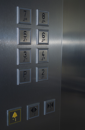 Control panel lift, seven floors.