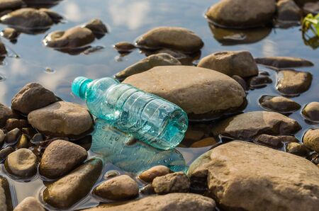 Great concept of trash, trash, plastic in the environment.
