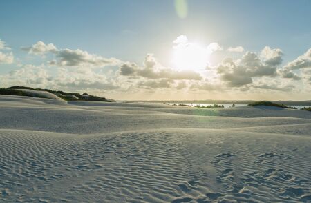 Beautiful view of Mangue Seco in Bahia, small fisherman's beachの写真素材
