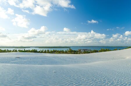Beautiful view of Mangue Seco in Bahia, small fisherman's beachの写真素材