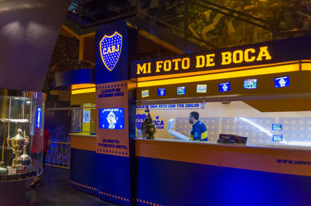 Buenos Aires  , Argentina, December 28 - 2015: La Bombonera Football Stadium (Alberto JosÃ© Armando Stadium), Boca Juniors Stadiumのeditorial素材