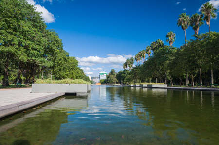 Porto Alegre, Rio Grande do Sul, Brazil, March 29 - 2021: Redemption Park, Farroupilha Park.のeditorial素材