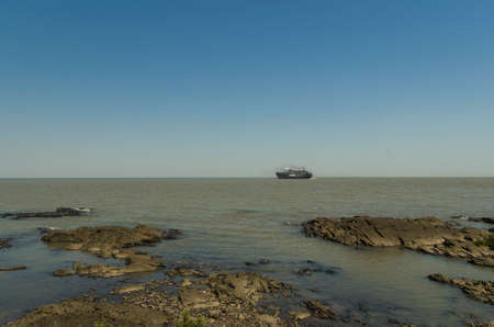 Colonia del Sacramento, Uruguay - 14th 2022: Boat for transportのeditorial素材