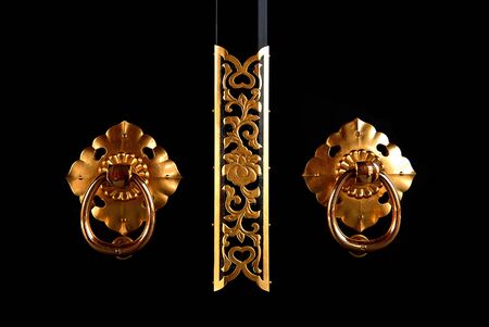Japanese door knobs.の写真素材