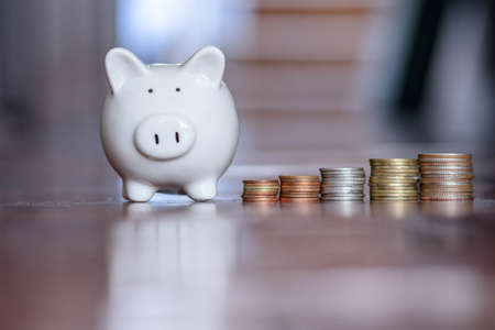 a saving money for future investment concept. saving money.の写真素材