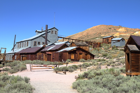 The mine - Bodie Ghost town - Californiaの写真素材