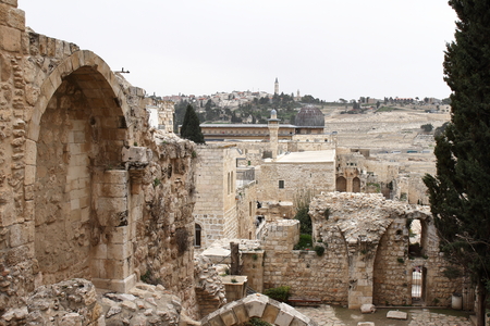 Old Jerusalem ruins - Israelの写真素材