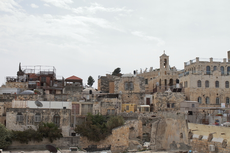 View of Jerusalem Old City - Israelの写真素材
