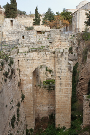 Pool of Bethesda - Jerusalem - Israelの写真素材