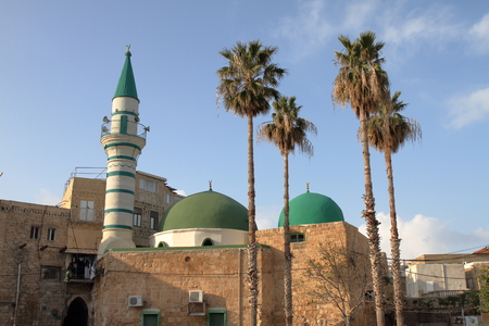 Al-Jazzar Mosque - Acre - Israelの写真素材
