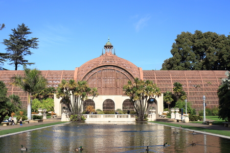 Botanical Building - Balboa Park - San Diego - USAのeditorial素材