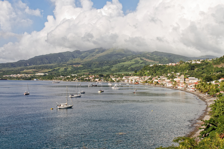 Saint-Pierre Bay - Martinique - FWIの写真素材